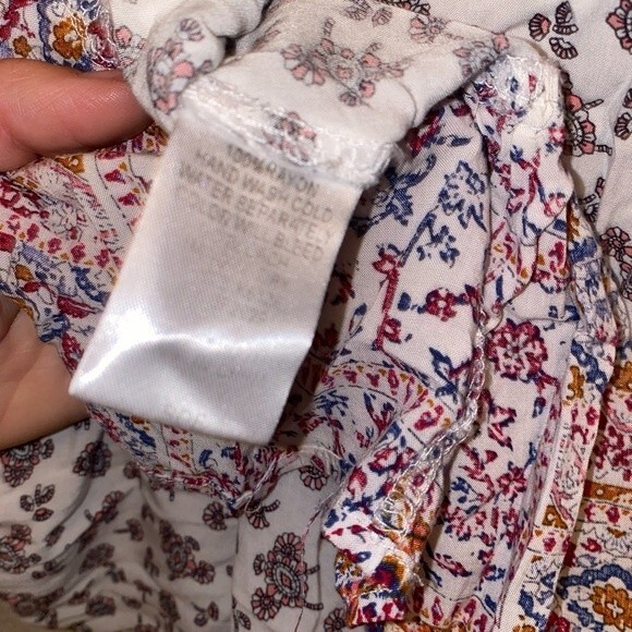 KORI paisley dress boho floral fairy hippie S lagen peasant prairie midi - Picture 8 of 15